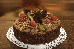 Raspberry delight cake