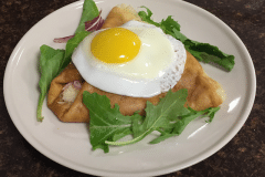 Crepe with egg